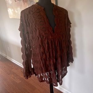 NWT Free People size Large Crochet Tunic